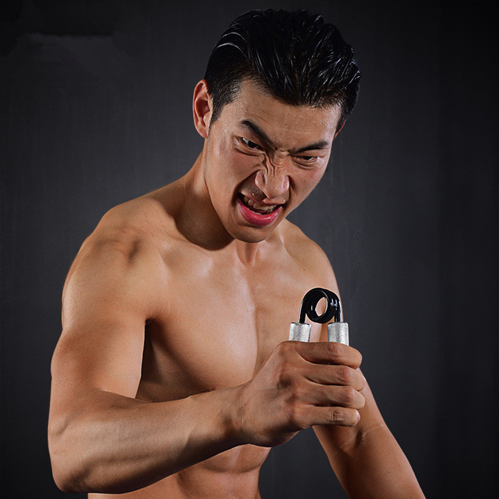 250 Hand Grips Silver Heavy Duty Trainer for Men Climbers Weightlifters Fitness Excercisers Non Slip Handle