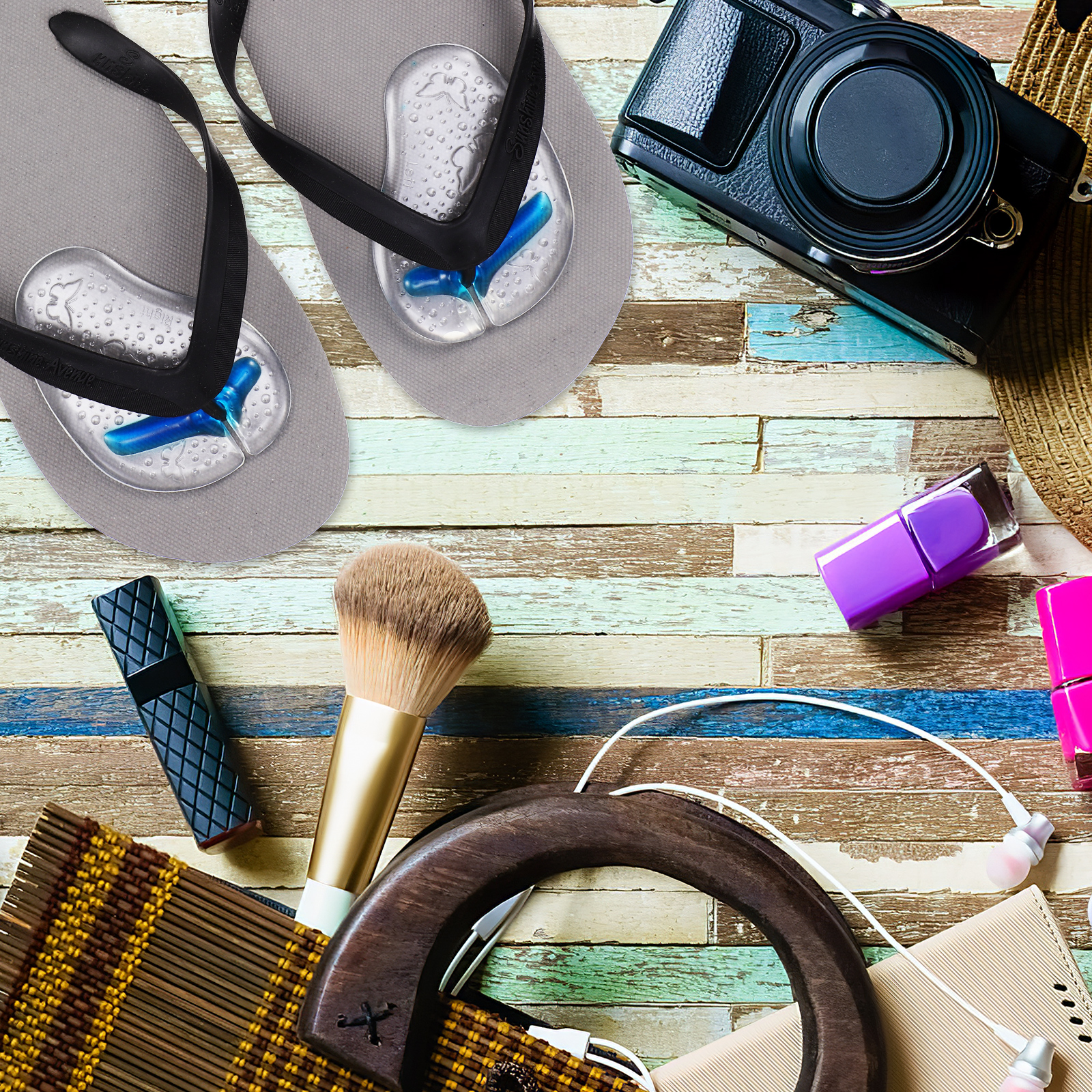 Toe Cushion Guards for Flip Flops Comfortable Clear Gel Sandal Protectors Non Slip Portable Insoles Foot Pad