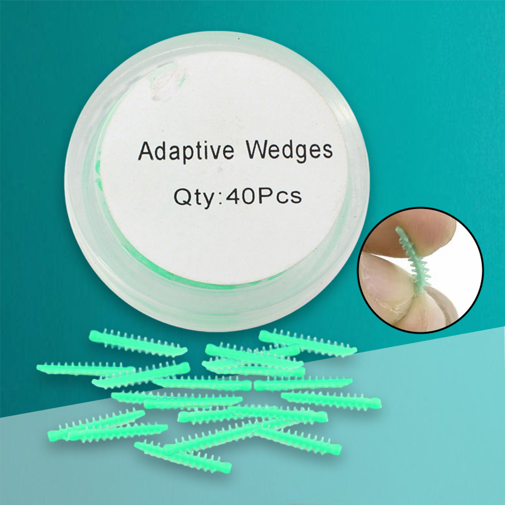 Dental Interdental Wedges 40pcs box Medical Grade Silicone Adaptive Autoclavable Matrix Wedges for Dentistry Use