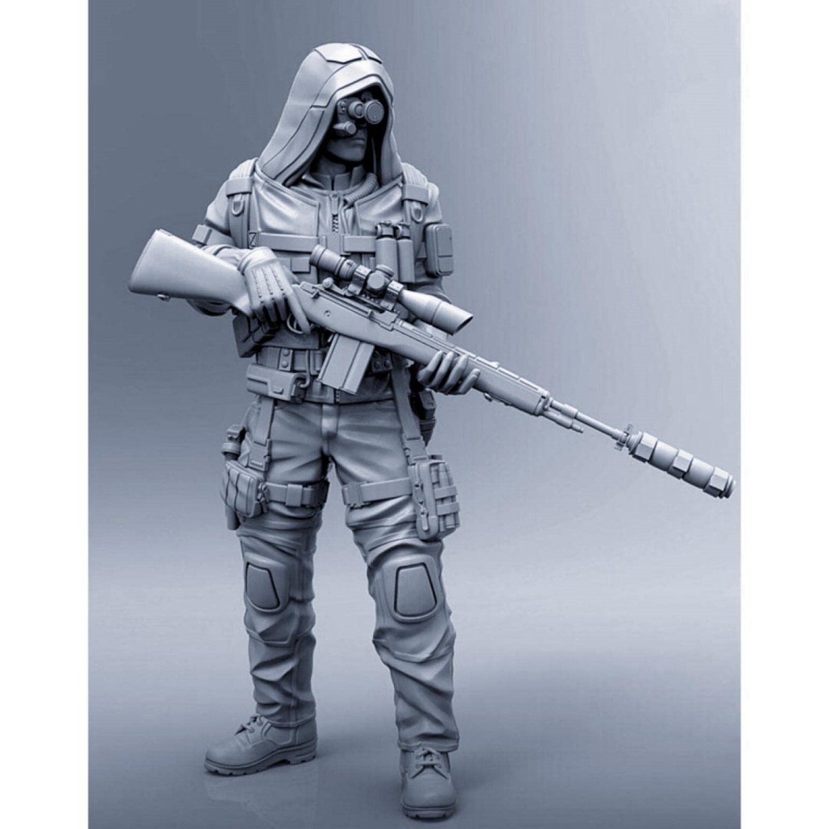 1/35 Resin Figure Unpainted Model Kit, military theme, Unassembled and unpainted GK,