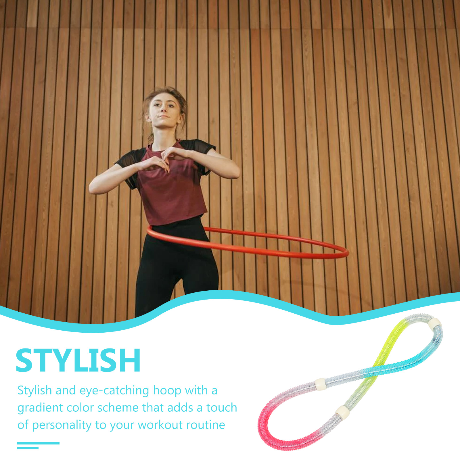 Foldable Equipment Gradient Spring Belly Hoops Waist Abdomen Toning Indoor Workout Women Adult Sport Supplies