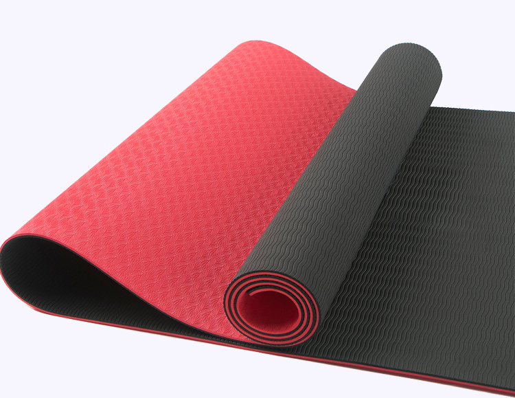 Anti-slip 8mm Portable Gym Floor Mats TPE Yoga Mat
