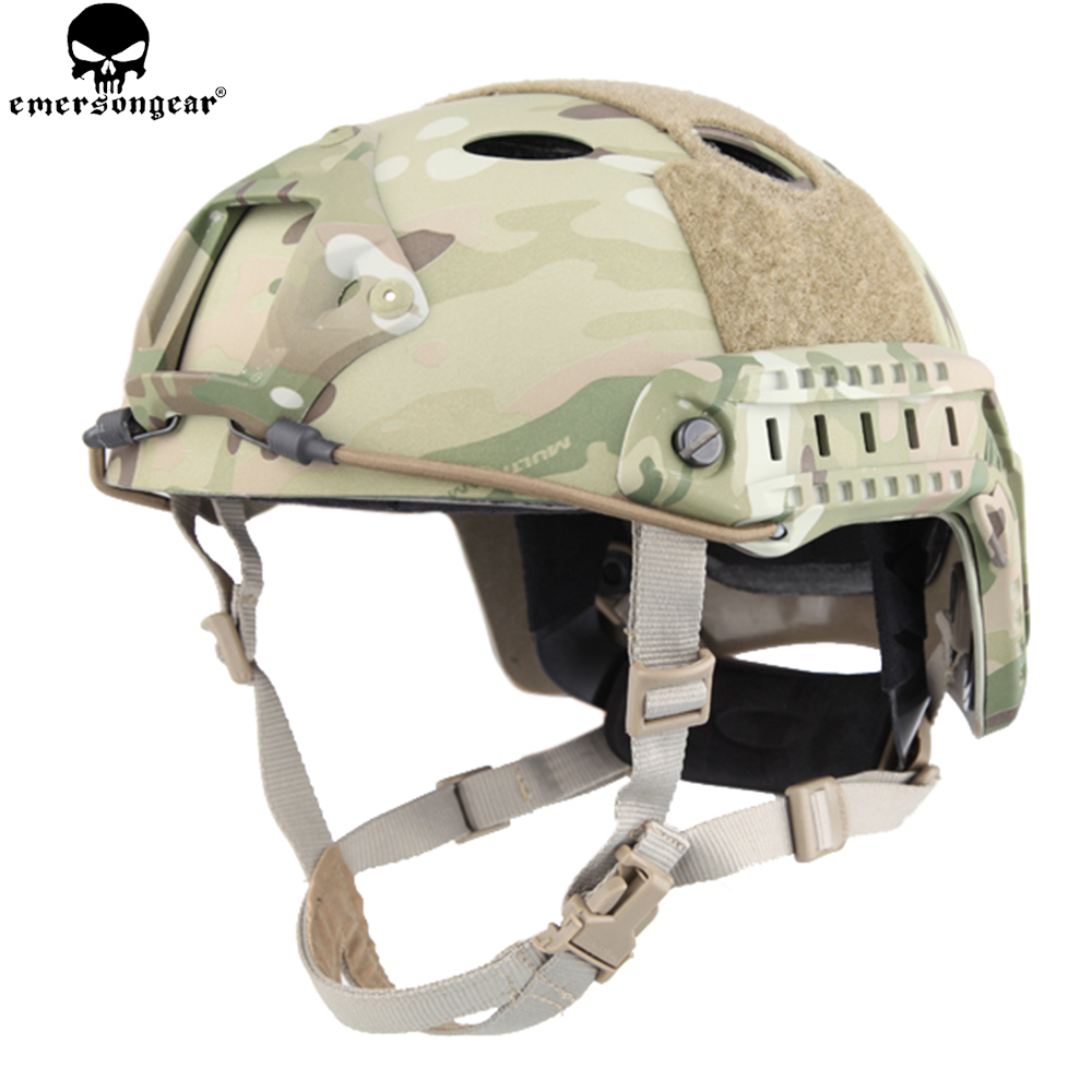EMERSONGEAR Fast Helmet PJ Type Tactical Adjustable Protective Helmet For Combat Airsoft Paintball Hunting Hiking Cycling EM5668