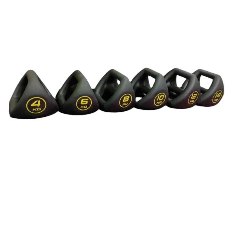 Factory Outlet 3-in-1 Triangular Dumbbell Hex Dumbbells & Kettlebells for Free Weight Training & Push-up Workouts