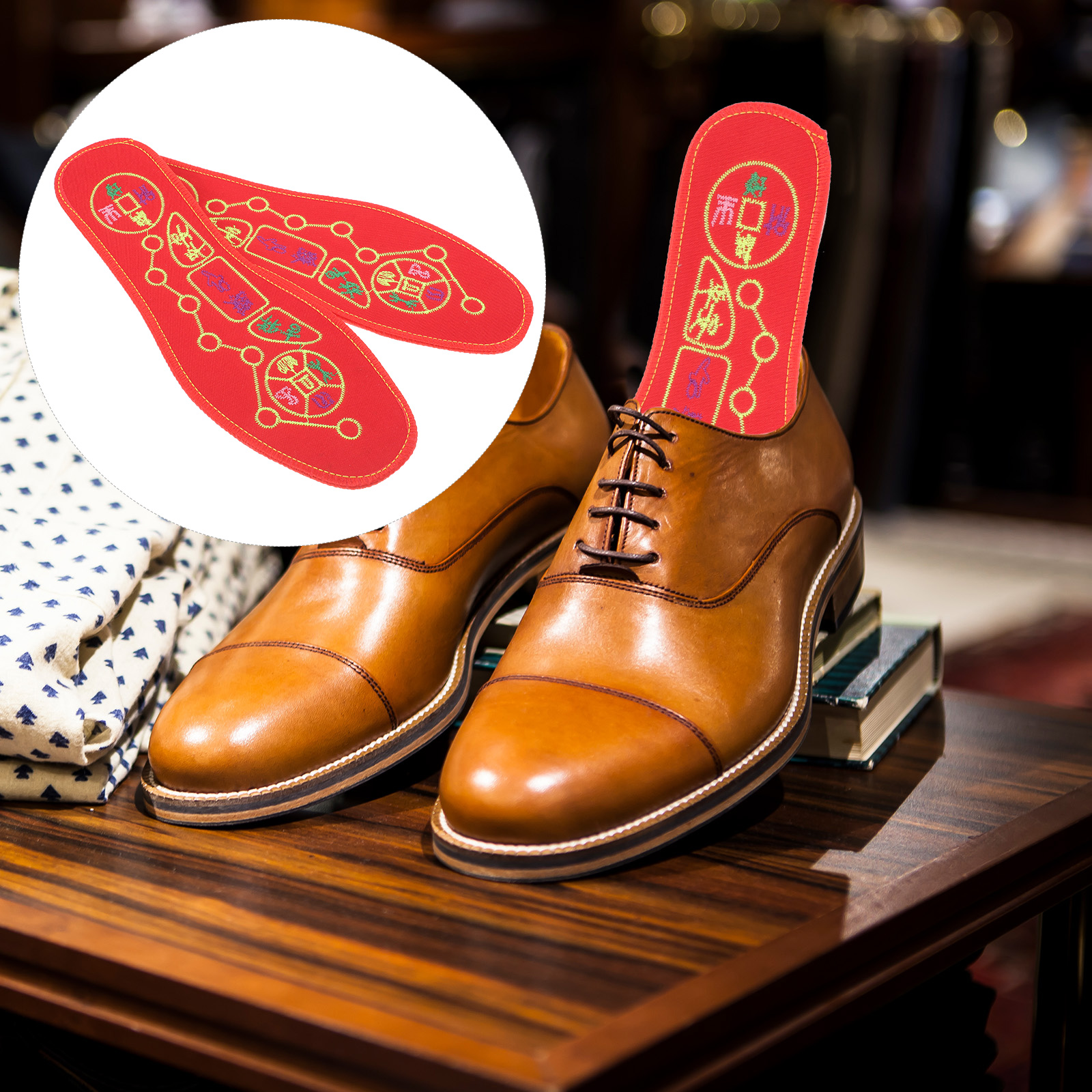 2 Pairs 41 Lucky Insoles for Men Women Breathable Sweat absorbing Shock proof Sports Shoe Pads Liners Inserts Foot Care