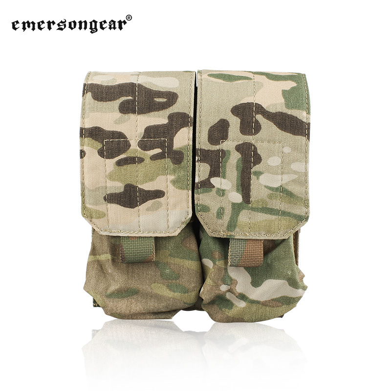 Emersongear M4 Mag Pouch LBT Style M4 Double Magazine Pouch MOLLE Dump Drop Mag Pouch Holder Hunting Airsoft  Gear