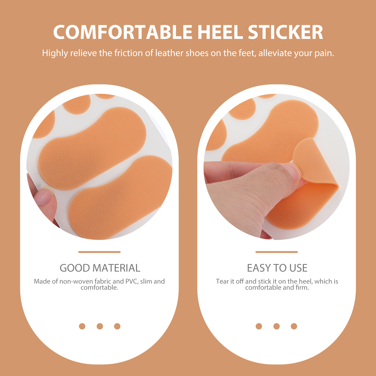 20pcs Heel Stickers Wear Resistant Invisible Protection Transparent Patches Foot Care Tools Anti Wear Slim Design