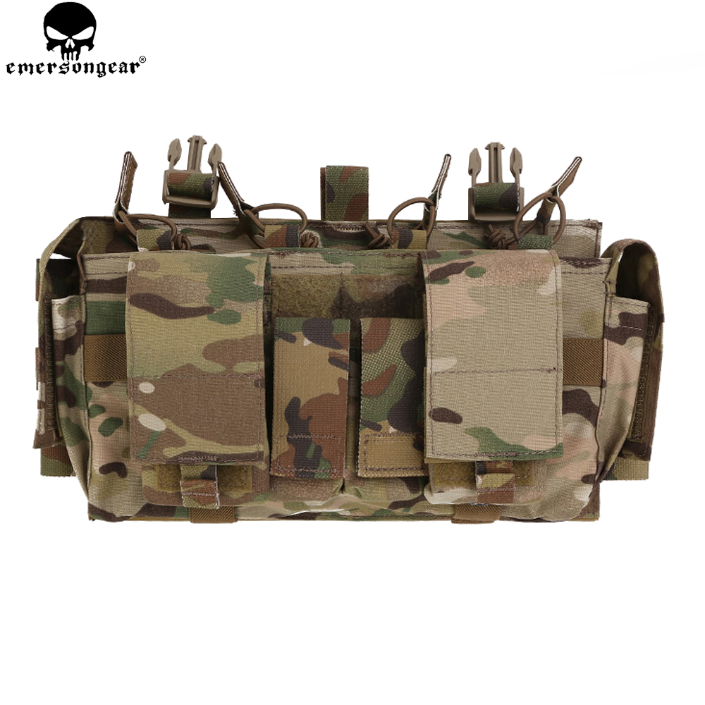 EMERSONGEAR  MF Style Gen IV Compatible Placards Outdoor Hunting Tactical Chest Rig  Vest Magazine Pouch Bag EM7363