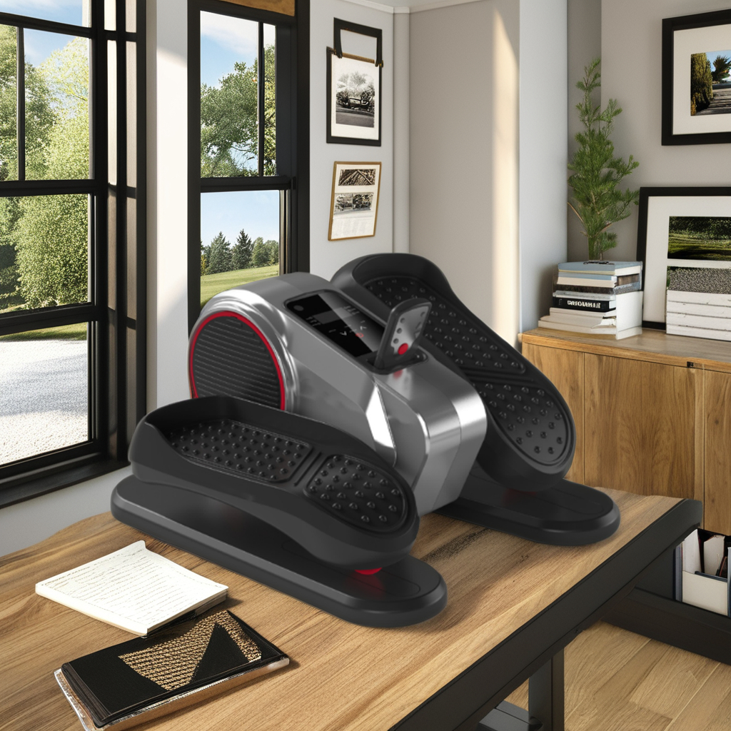 Recuperative DeviceCross Trainer Mini Home Electric Elliptical Stepper Exercise Machine Electronic Stepper Leg Rehabilitation Po