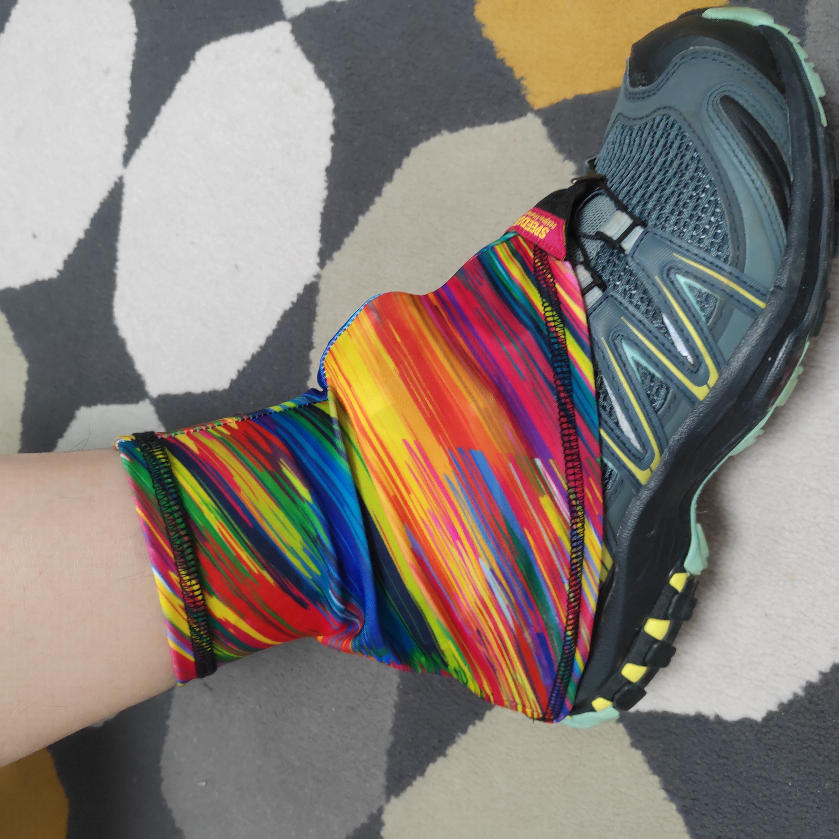 SPEEDSHEER-Breathable Low Trail Leg Gaiters, Ankle Protection, Anti-Tear Shoes, Hiking Cover, Blue, Man, Woman