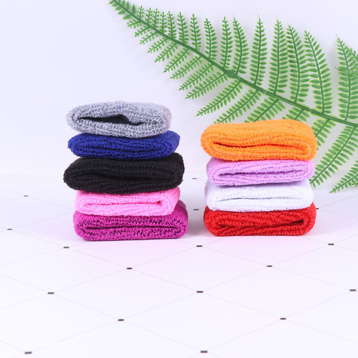 Wrist Guard Cotton Colored Fitness Wristb Sports Sweat Absorbing Non Slip Cotton Colored Wristb Elastic