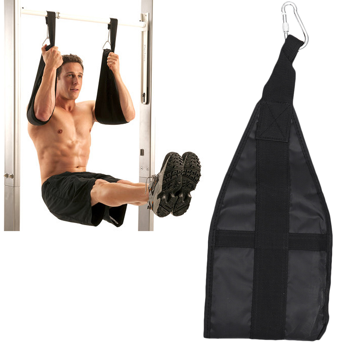 Cantilever Training Belt Abdominal Exercise Professional Slacks Durable Straps Black Fitness Workout Deadlift Support