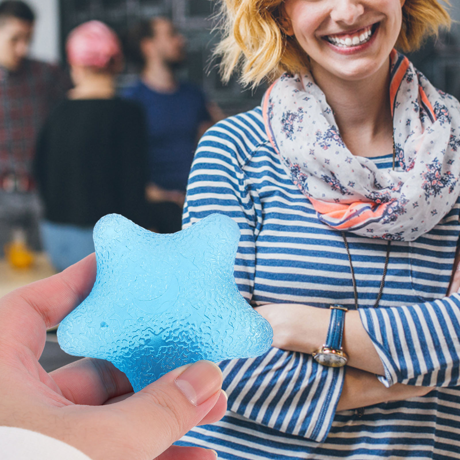 2pcs Hand Grip Strengthen Balls Stress Relief TPR Material Portable Office Home Workout Finger Wrist Therapy Exercise Pain