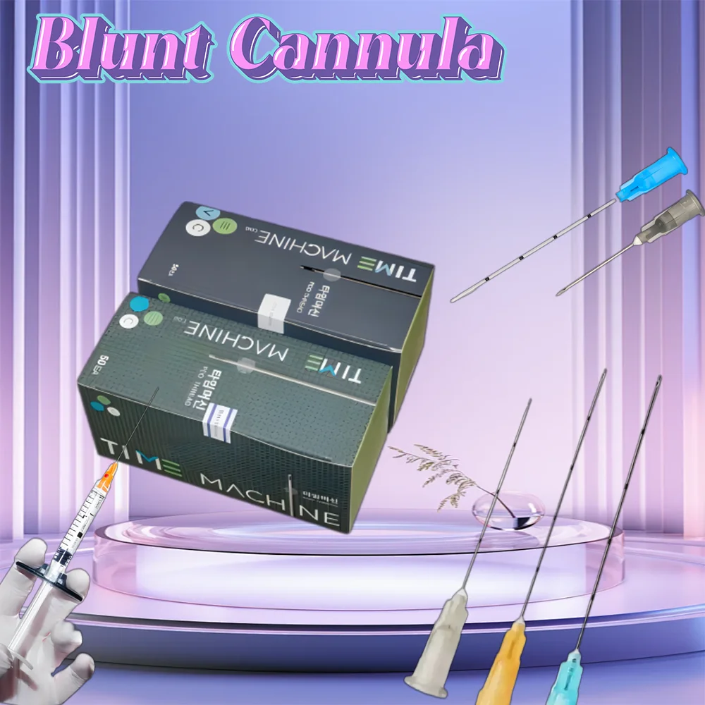 Cannula needle 50pcs High Quality Medical Sterile Korean Fine 14g, 18g, 22g, 23g, 25g, 27g, 30g New Blunt tip Nose Micro Cannula