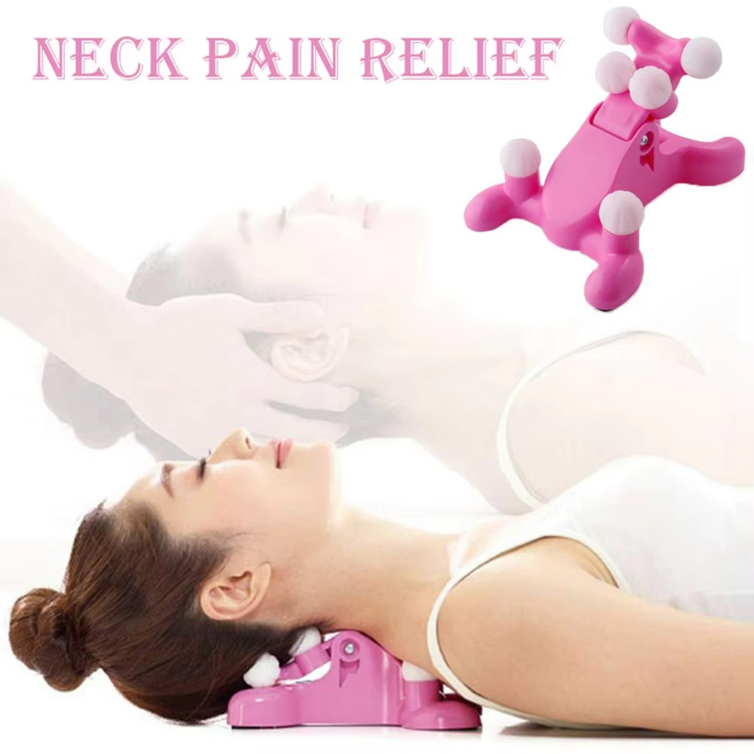 Silicone Soft Fitness Ball  Neck and  Pain Relief Trigger Point Therapy Finger Press Cervical Vertebra Massager