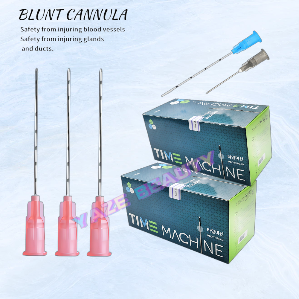 50pcs/box Disposable Blunt Tip Cannula Needle For Filler Injection 18G 21G 22G 23G 25G 27G 30G Uric Acid Facial Filling