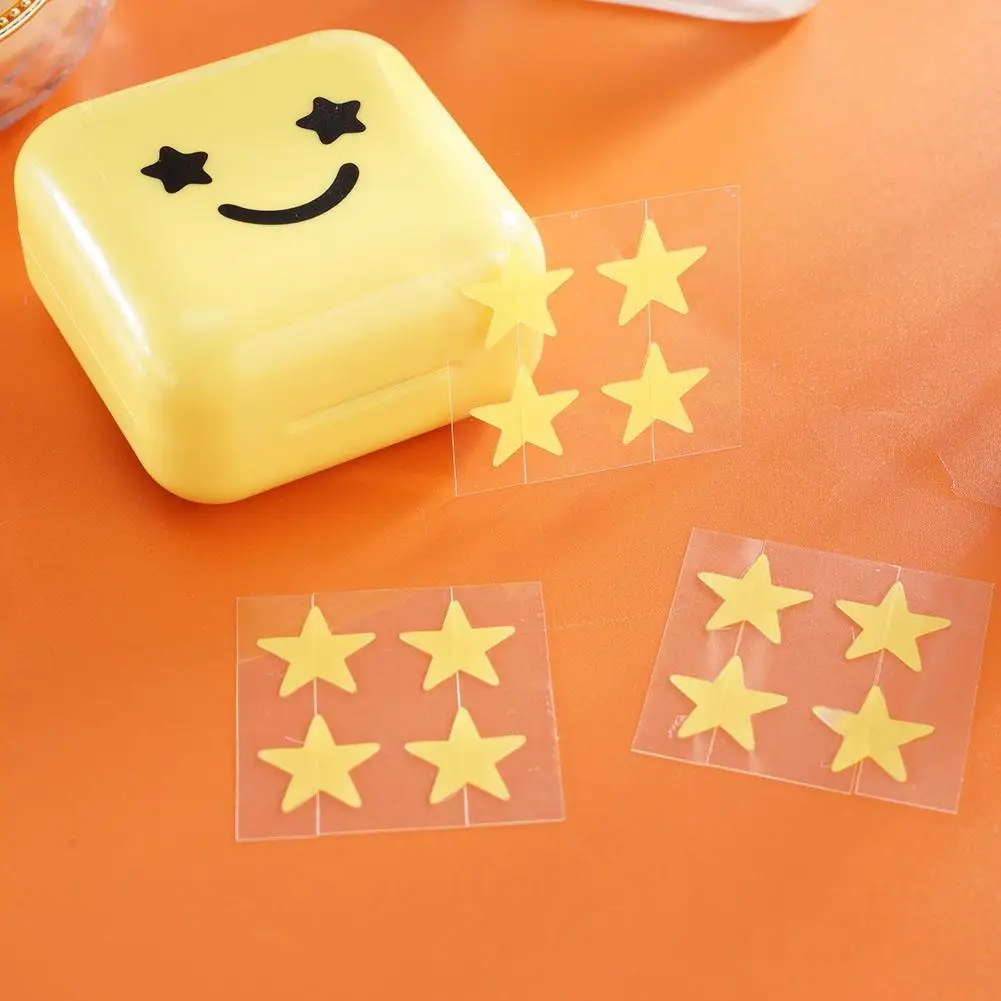 32Pcs Star Pimple Patch Acne Invisible Acne Removal Stickers Face Beauty Skin Care Makeup Tools With Portable Mirror Storage Box