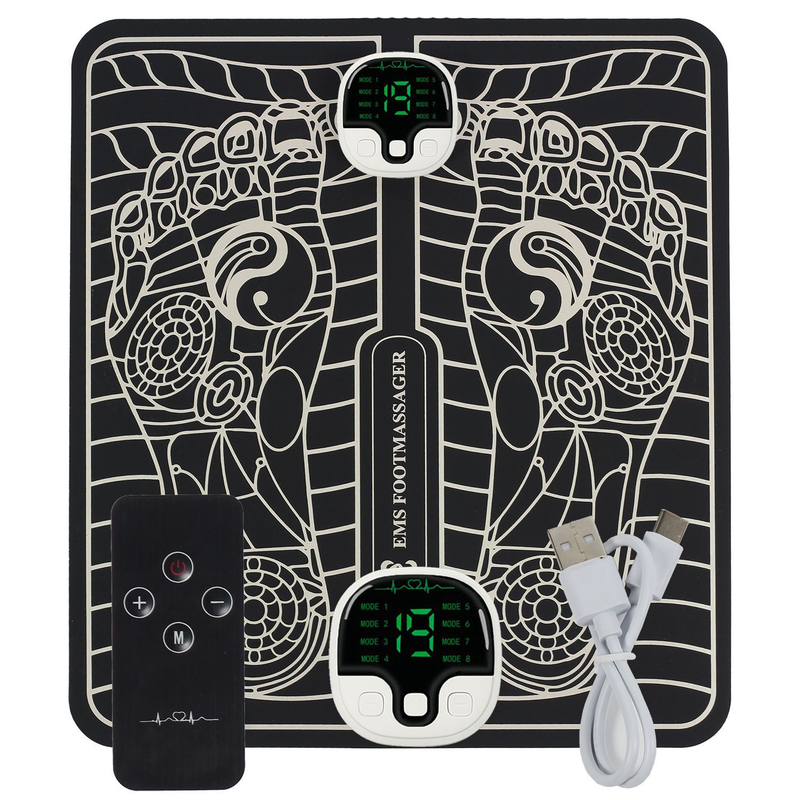 New Intelligent Foot Massager Pulse Acupuncture And Moxibustion Massage Pad Usb Charging Foot Therapy Leg Beauty Instrument