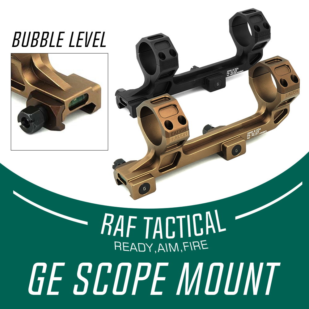 GE Scope Mount 30MM Tube 1.54Inch Height 0MOA AR-15/M4 Picatinny Mount Adapter Double Rings Bubble Level With Original Mark