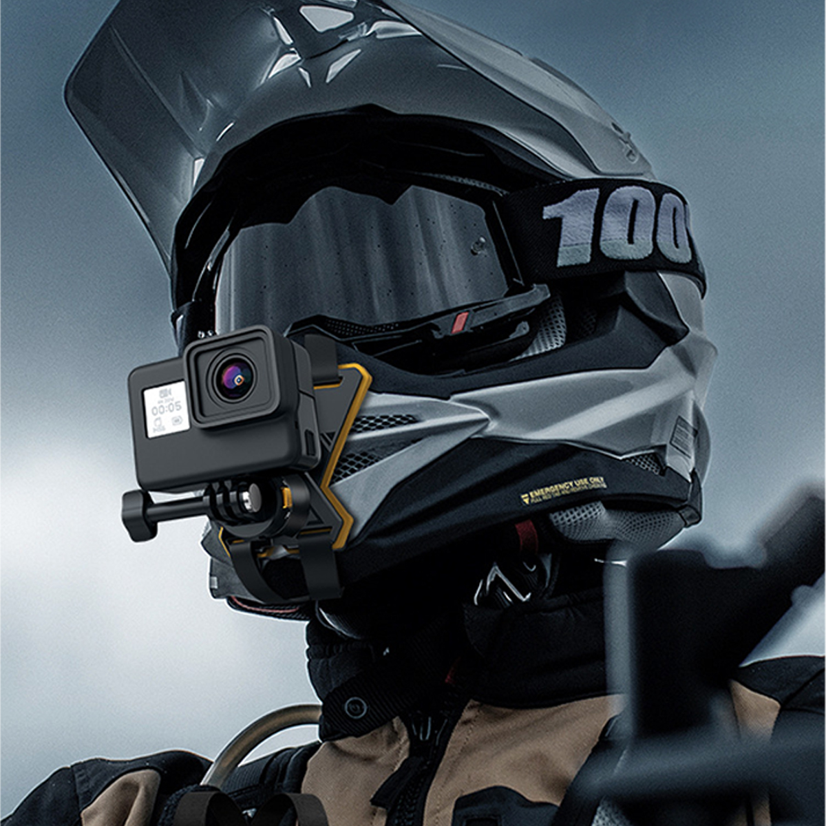 Motorcycle Helmet Gopro12 9 10 Accessories Sports Camera Quick Release Magnetic Suction Bracket Outdoor Riding Chin Strap