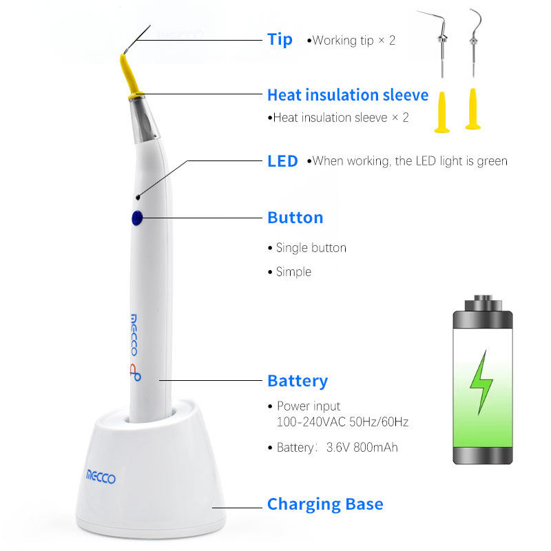 Dental Obturation Pen - Continuous Wave GP Backfilling Thermoplastic System, Endo Dental Equipment