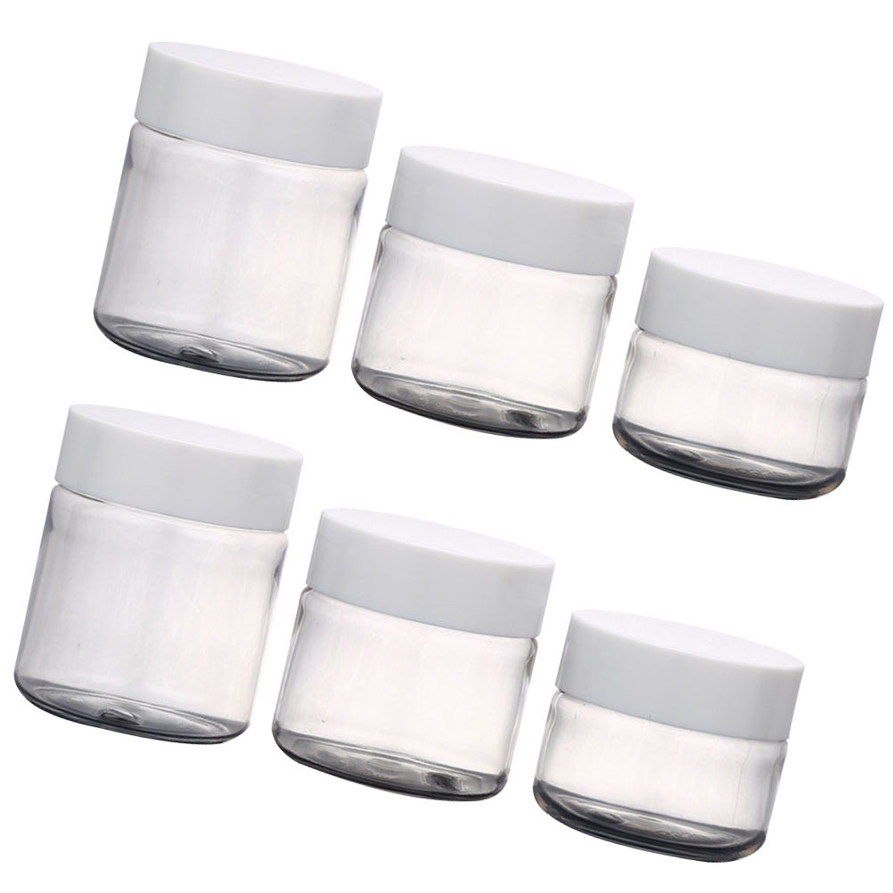 6 Pcs Cream Bottle Makeup Container Travel Toiletries Containers Empty Round Pot Jars Storage Water Burst