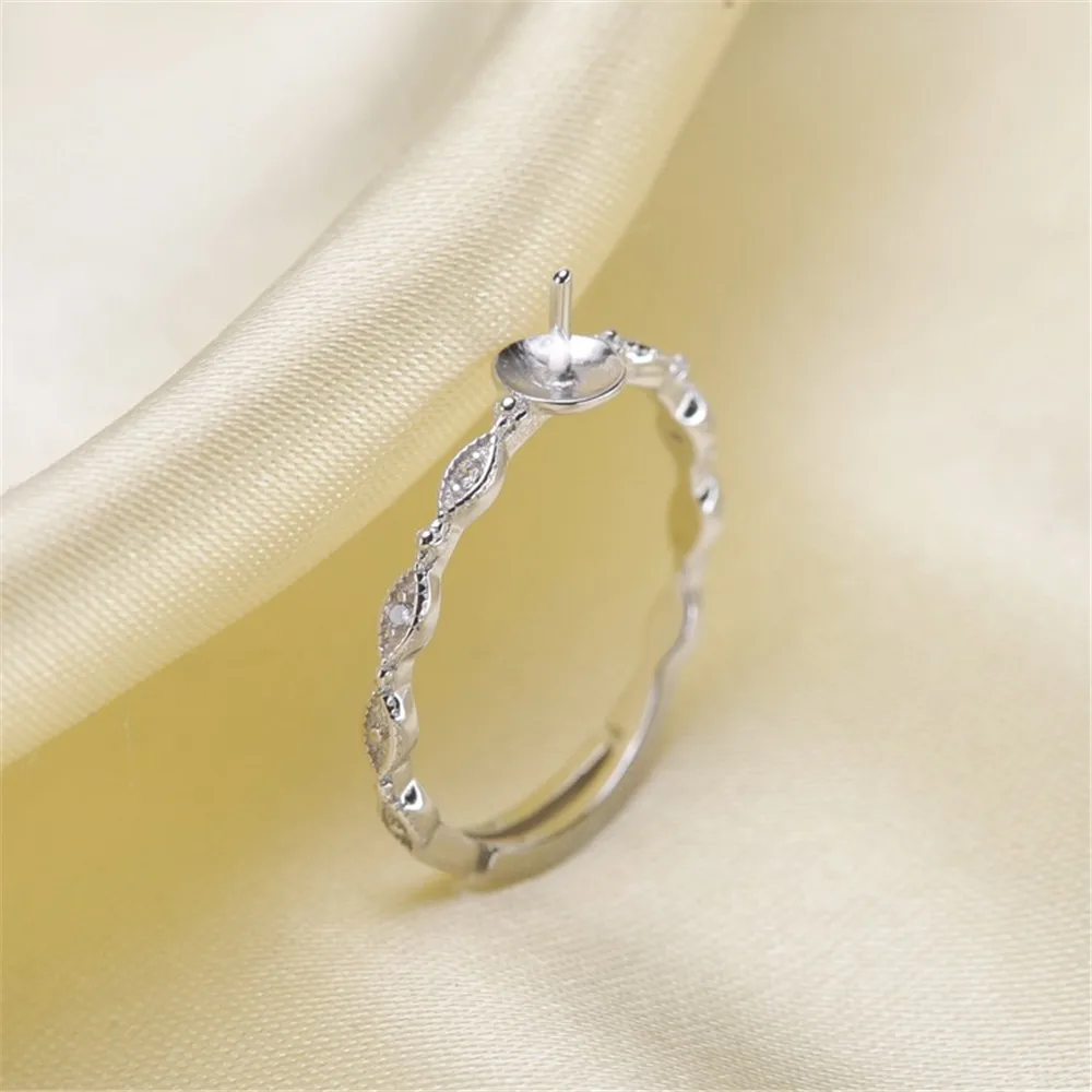 Wholesale Classic Ring Accessorie Settings Adjustable Blank Pearl Ring Setting Base For Women Diy Jewelry Making J003