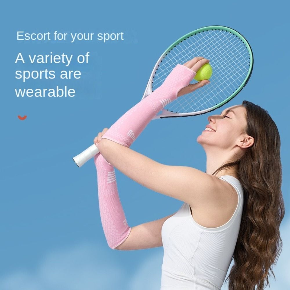 1 Pair Elastic Volleyball Wrist Sleeve Anti-collision Breathable Volleyball Arm Sleeves Arm Hand Guards Protector