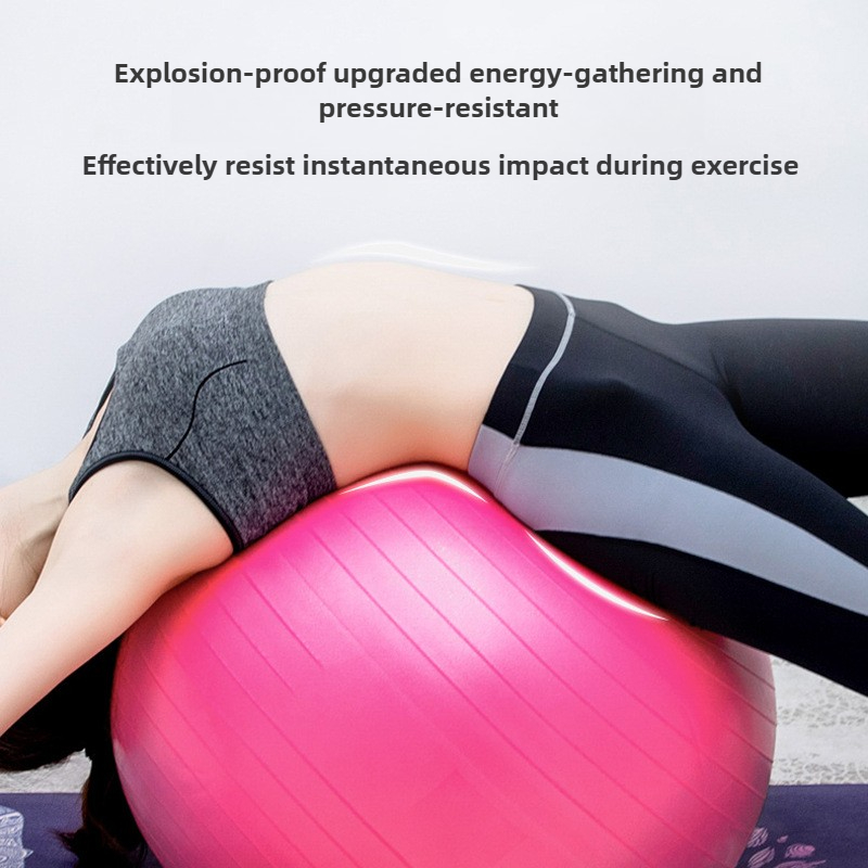PVC Thickened Frosted Yoga Ball 65cm Fitness Ball, Specially Supplied for Foreign Trade, Yoga Auxiliary Ball