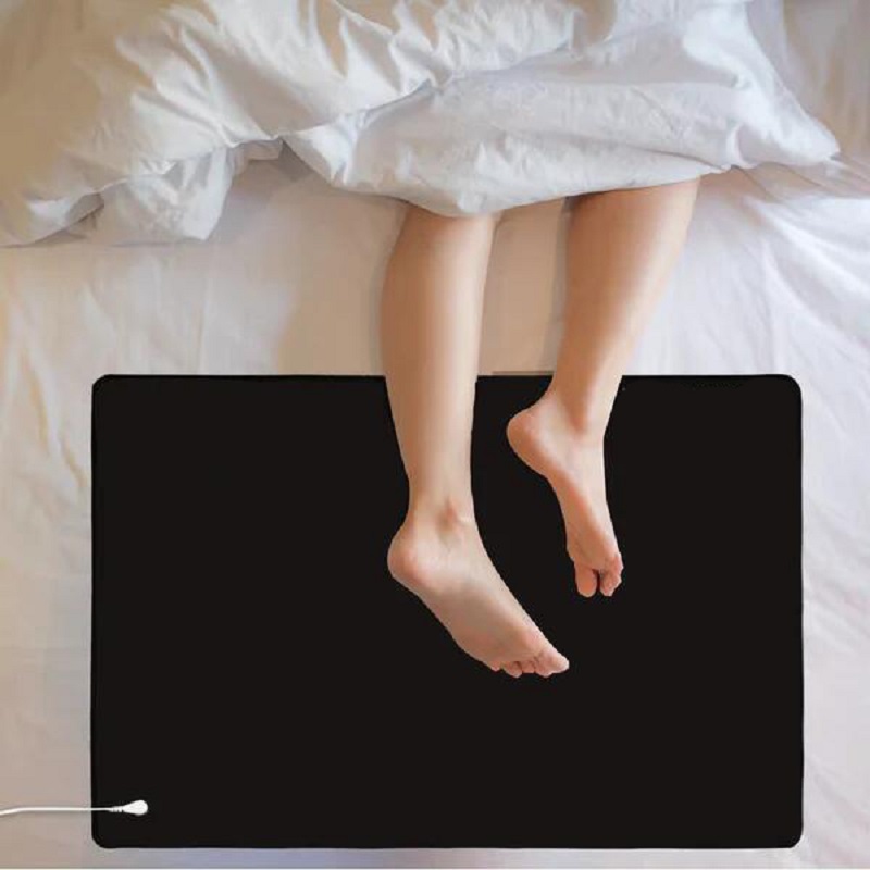 40x60cm Universal Grounding Mat Healthy Grounding Protection Release Electrostatic for Health with Grounding Cable Improve Sleep