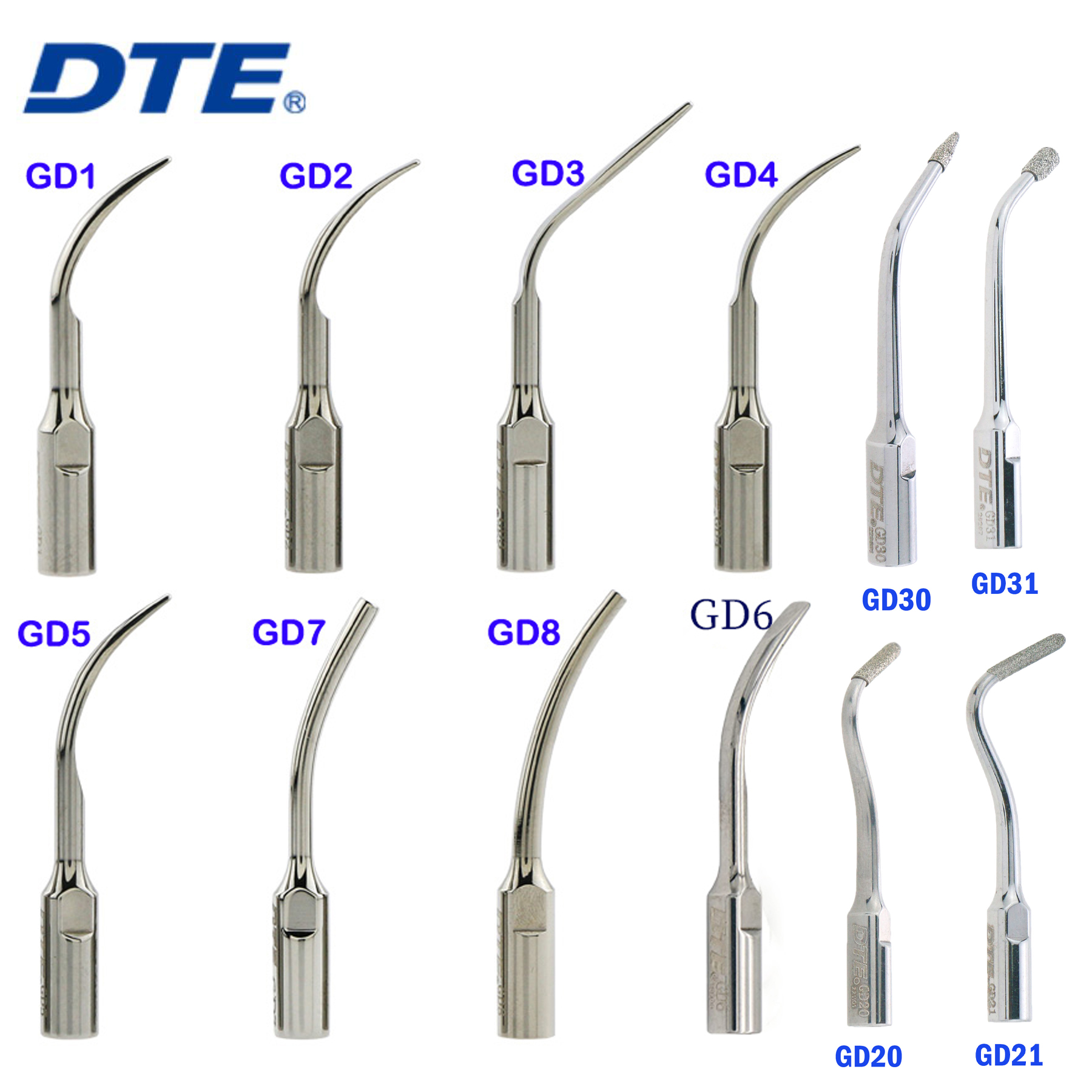 DTE Original Dental Supragingival Scaling Ultrasonic Scaler Tip Handpiece Compatible With  SATELEC NSK Acteon