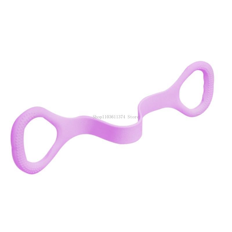 Workout Muscle Pull Rope 8 Resistance Bands Yoga Fitness Elastic Rope Back Training Rope Open Neck Stretch Belt