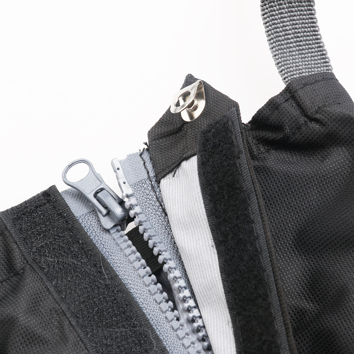 Waterproof Breathable Snow Gaiters Boot Covers 42cm Length 48cm Calf Oxford Black Adjustable Elastic Hook Loop Unisex Outdoor