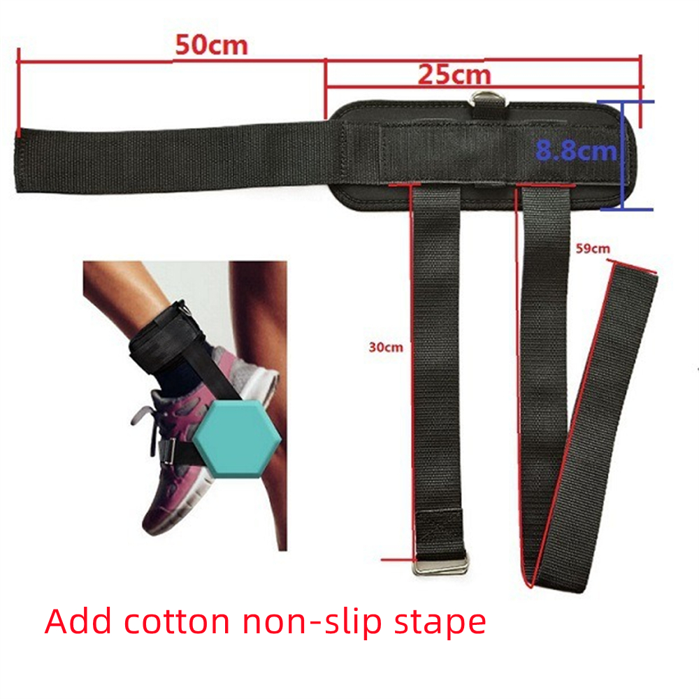 2 Pcs/set Weight Lifting Dumbbells Ankle Strap, Adjustable Length, Dumbbell  Foot Strap with Ankle Buckle, Fitness Training