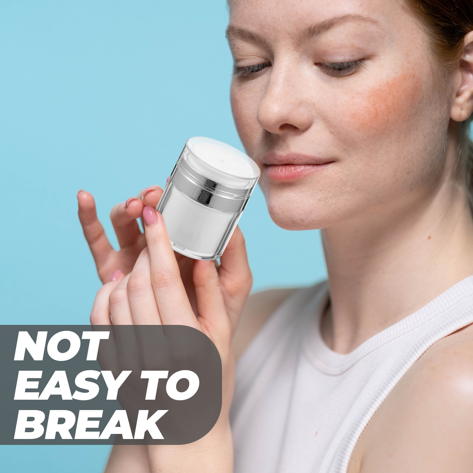 3pcs Cream Jars Refillable Airless Bottles Durable Portable Sub Cosmetics Bottle Packaging Leakproof Lotion Containers