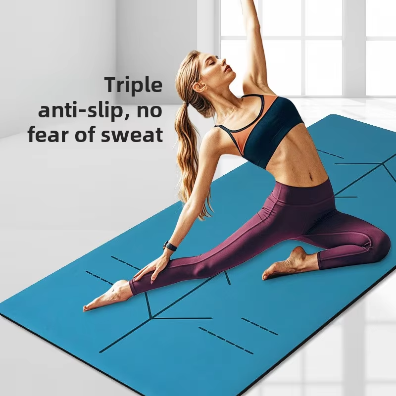 Durable Non-slip Design Optimum Thickness Yoga Mat Eco-friendly Material Travel Yoga Mat with Optional Shoulder Strap