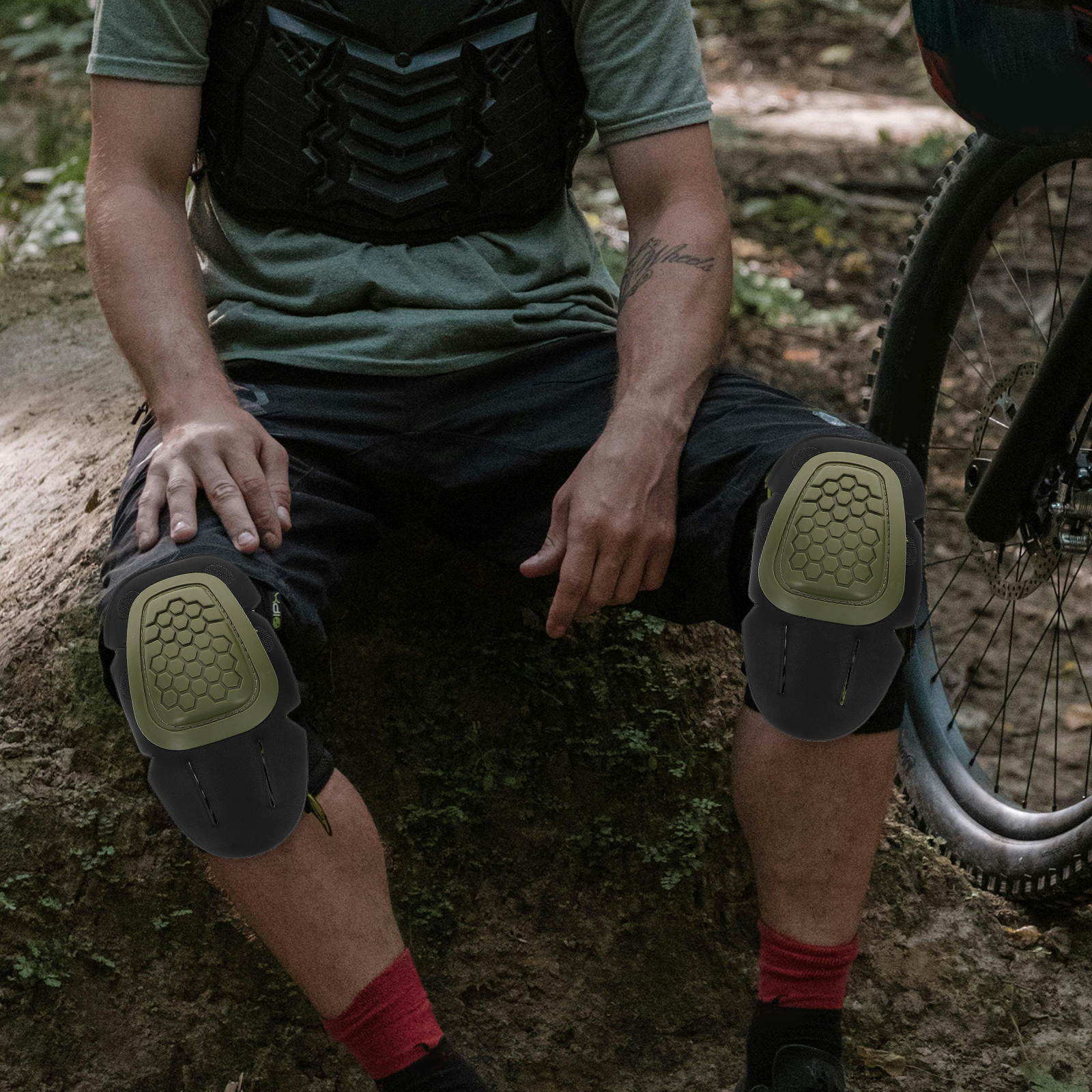 4 pcs Knee Elbow Pads Combat Sports Suite Guard Protective Gear Durable Breathable Outdoor Activities