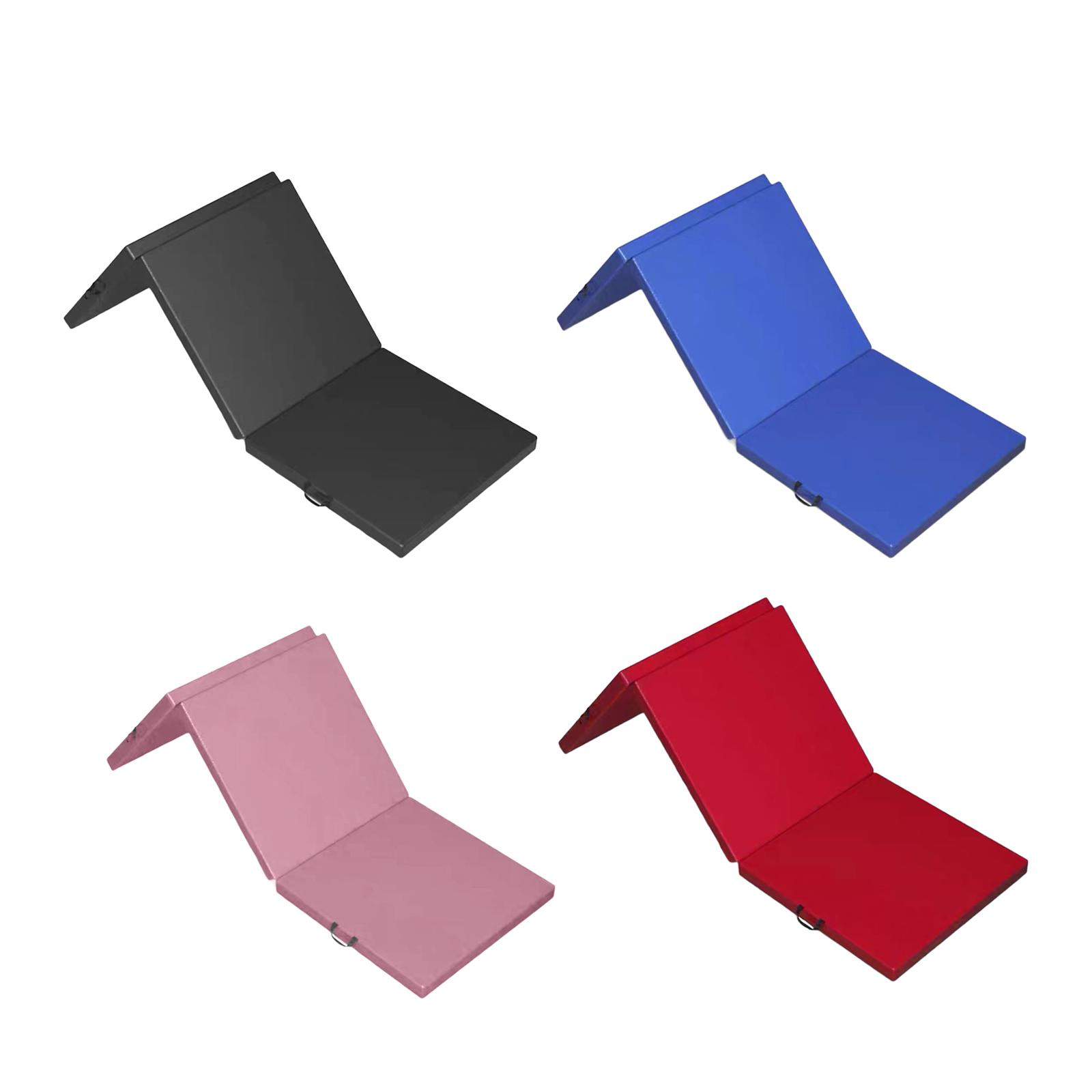 Folding Exercise Mat Yoga Mat Easy to Carry Lightweight Home Gym Pilates Mat for Gymnastics Pilates Balance Stretching Fitness