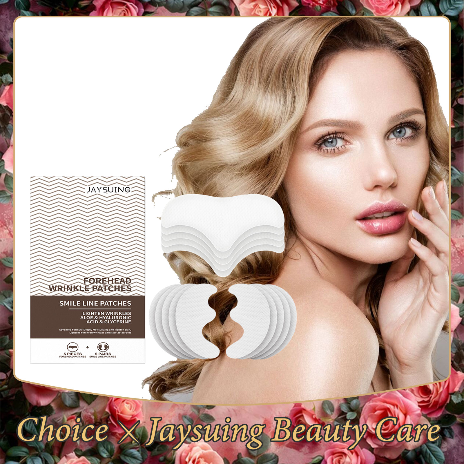 Anti Wrin-kle Forehead Patches Lifting Tighten Skin Elasticity Frown Smile Line Removal Soothe Face Patch Hydrating Firming Mask