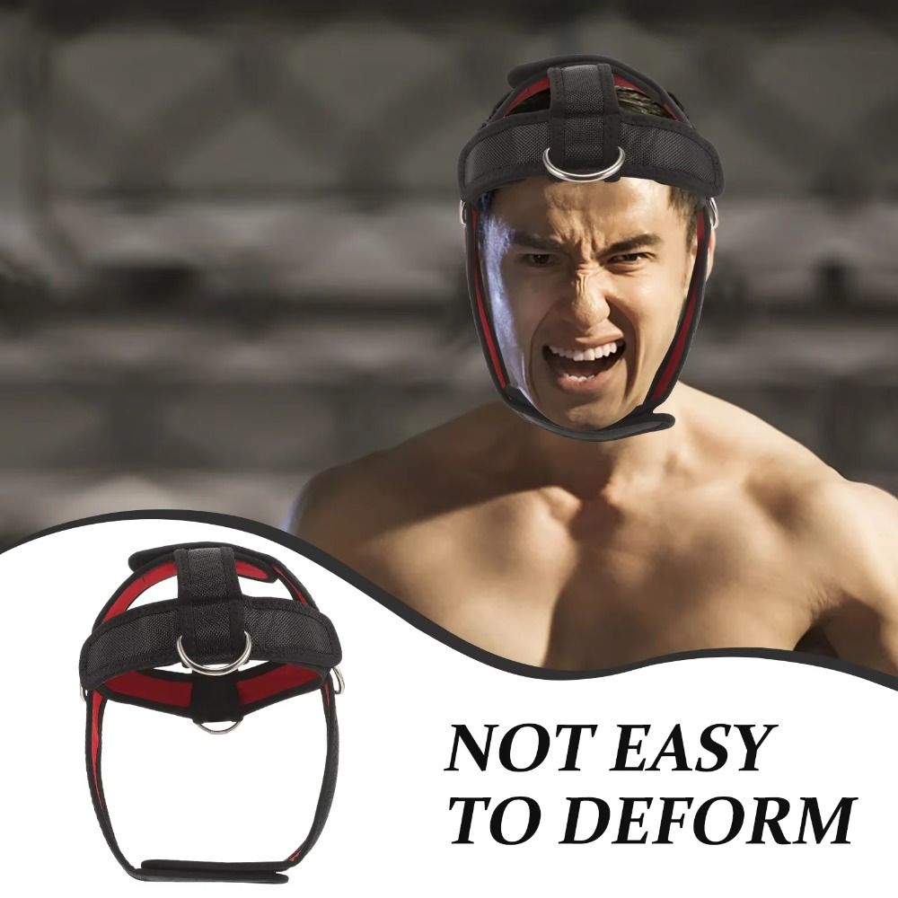 Nylon Webbing Head Training Harness Adjustable Cervical Stretch Neck Muscle Trainer Durable Fitness Equipment