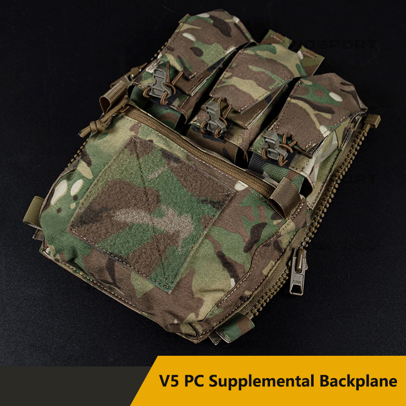 Military Fans Combat Training Vest, Combination Expansion Storage Bag, V5 PC, Tactical Supplementary Camouflage Backplane