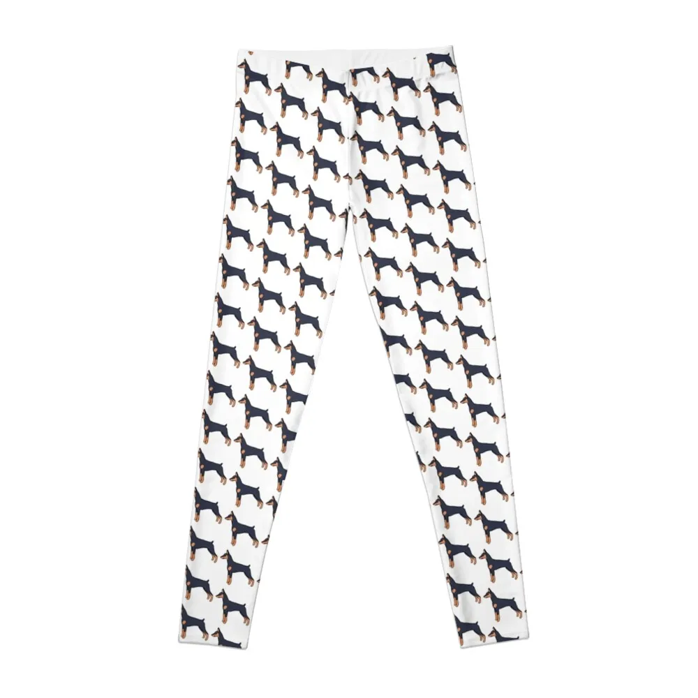 Doberman dog illustration Leggings Women's trousers workout shorts Jogger pants Womens Leggings