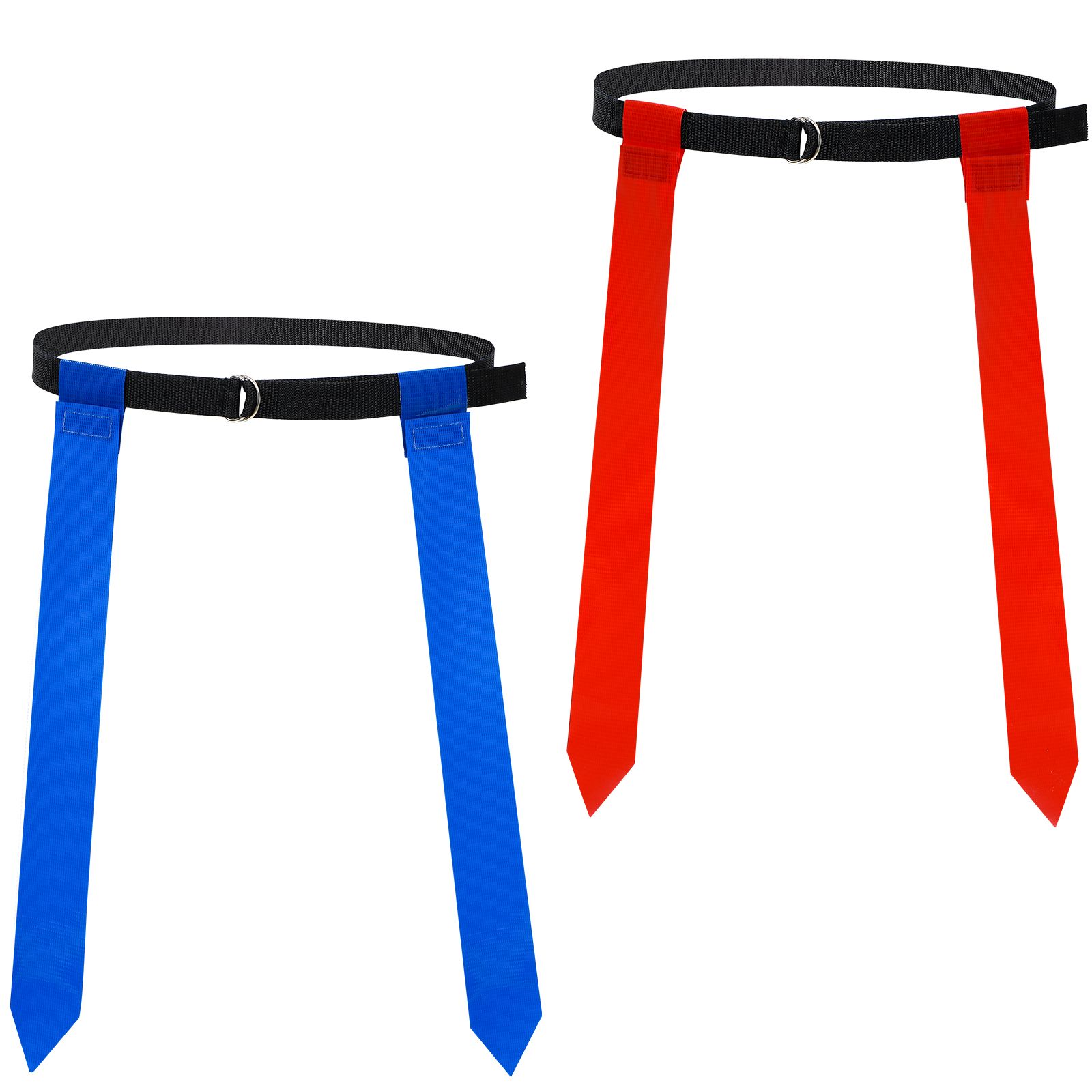 10 Pcs Flag Kits Youth Football Flag Belts Adult Adult Kids Polyester Belts Flags Sports Training Capture Seek Adjustable