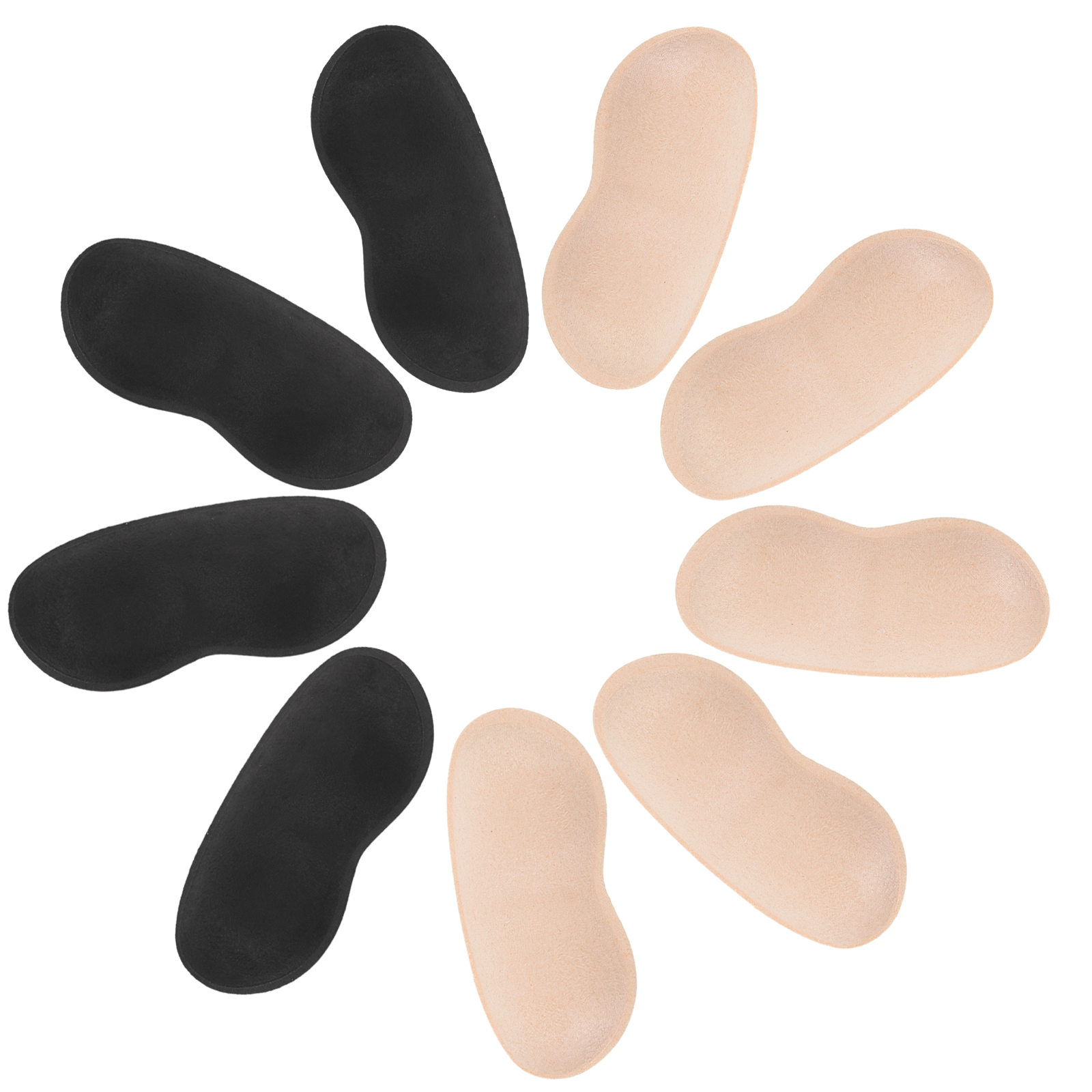 Shoe Heel Protectors Anti Friction Stickers Adhesive Padding Black 2 Pairs Beige 3 Pairs Sweat Absorbent Skin Friendly