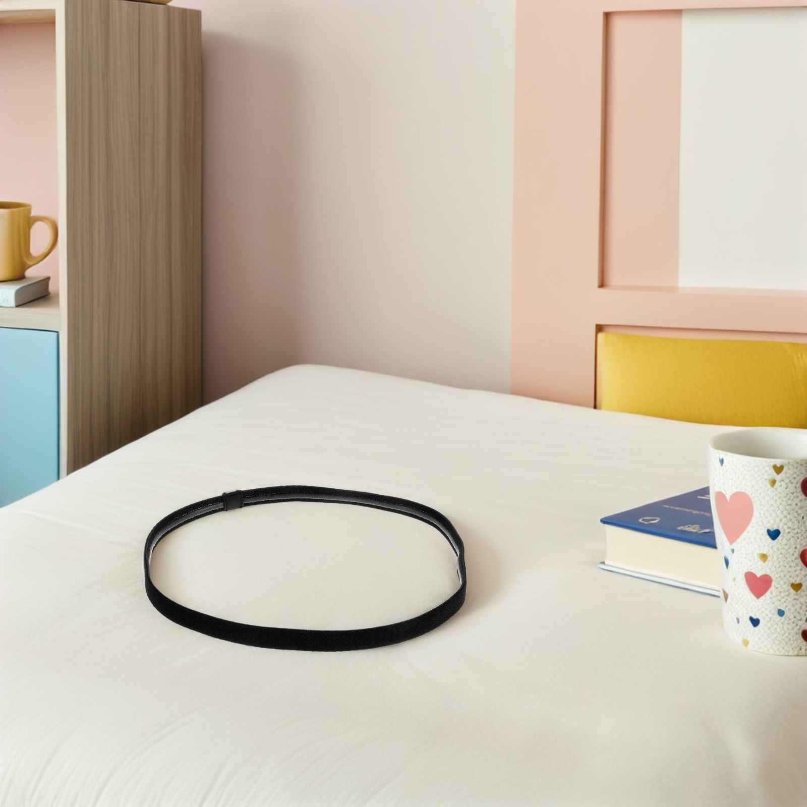 9pcs Comfortable Running Headband Elastic Sweatbands For Workout Exercise Yoga Dance Headbands For Women Men Black