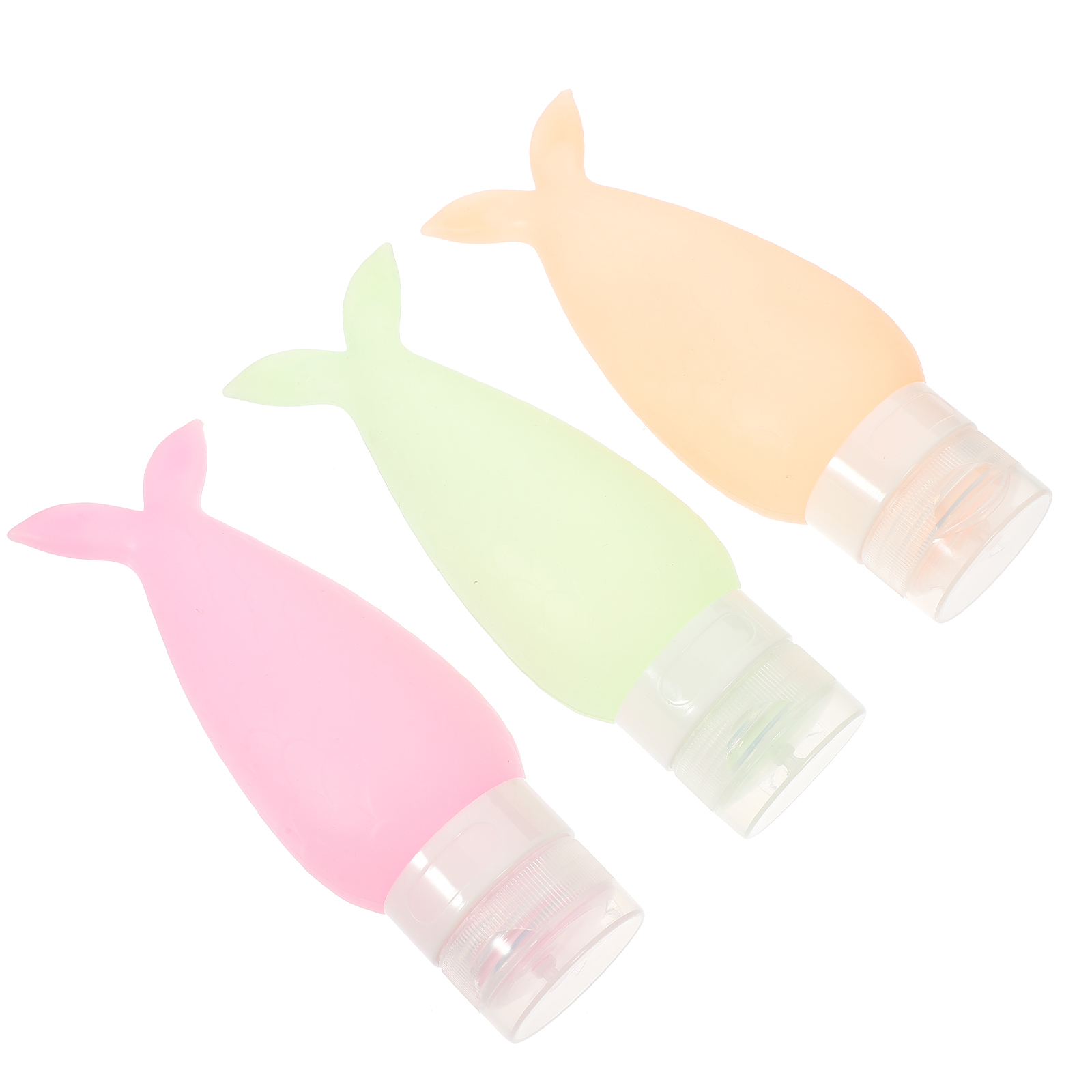 3 Pcs Silicone Travel Bottle Set Reusable Empty Shampoo Containers Portable Liquid Dispenser Storage Solution for Outdoor