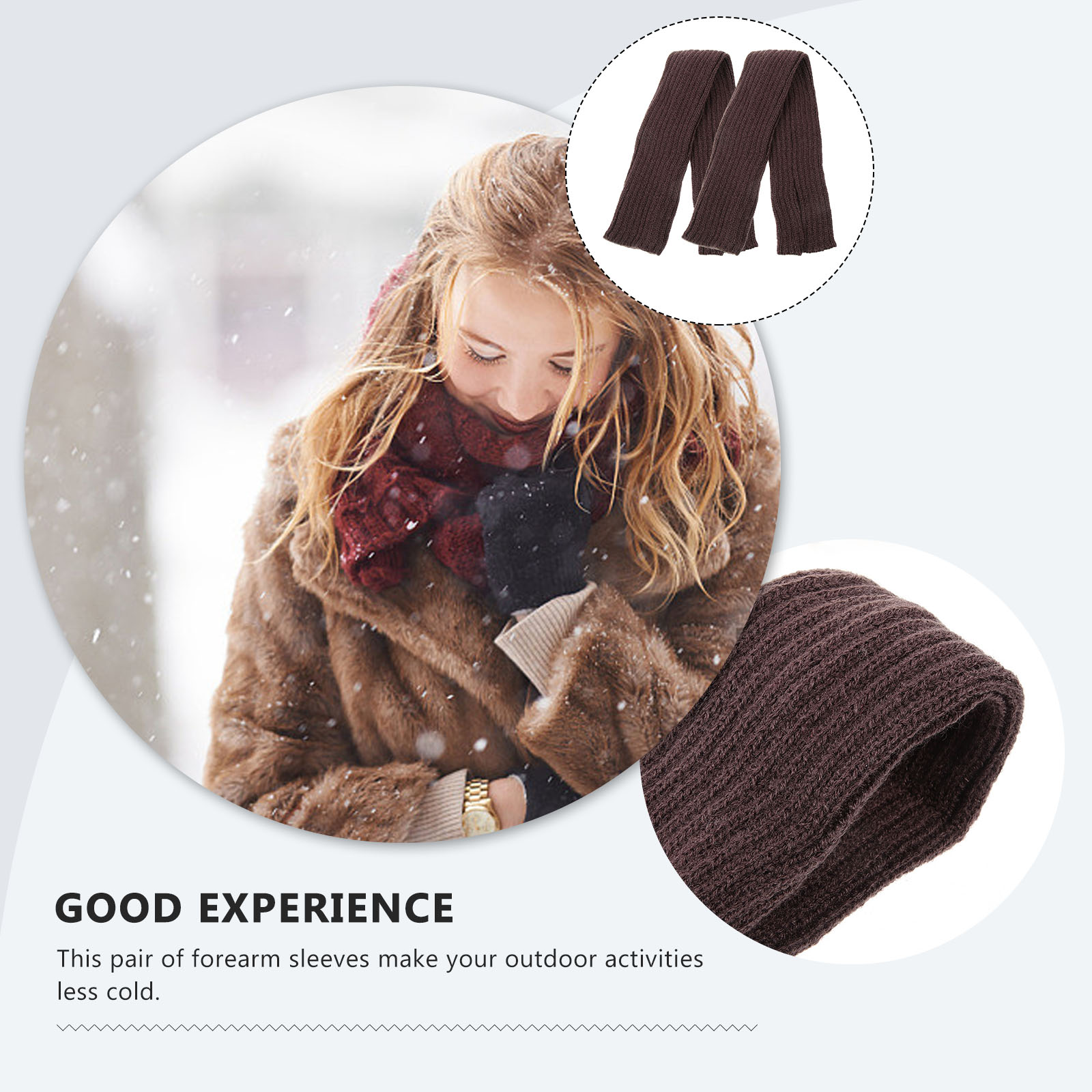 Warm Sleeves for Anti-sunburn Scene Forearm Cover Winter Cuff Guard Elastic Miss