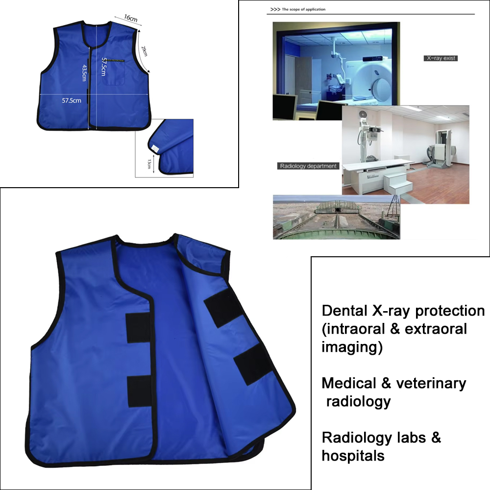 Dental X-Ray Lead Apron 0.35mmpb Radiation Protection Vest for Dentists Lightweight & Flexible Durable & Safe