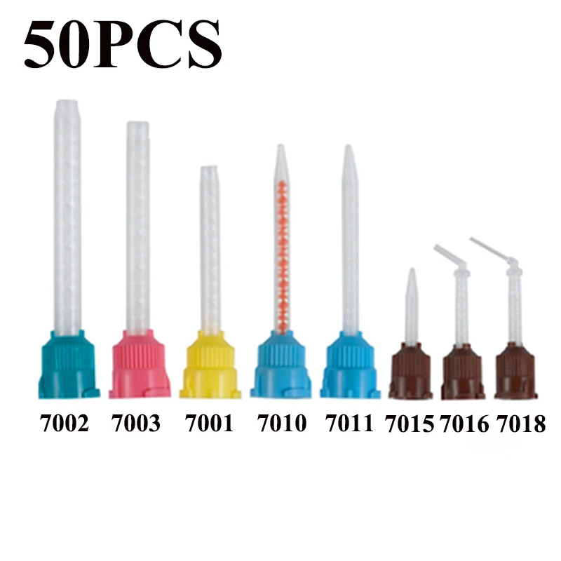 Dental Silicon Impression Mixing Tips Temporary Silicone Rubber Dispenser Mix Head Dentist Tools