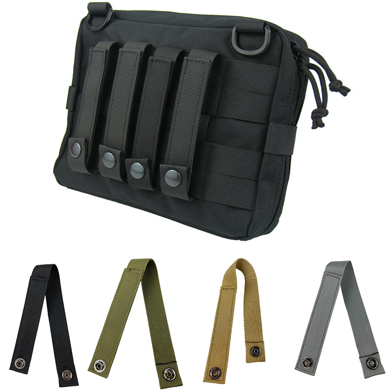 1-4PCS Nylon Molle Ribbon Webbing Buckle Key Hooks Clip Tactical Pouch Straps Belt Hooks Outdoor Belt Vest Backpack Hanger